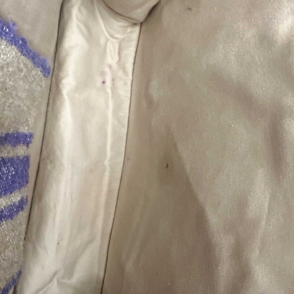 Sandro  Striped Kasbah Tote Bag in Purple and Cream - Picture 6 of 6